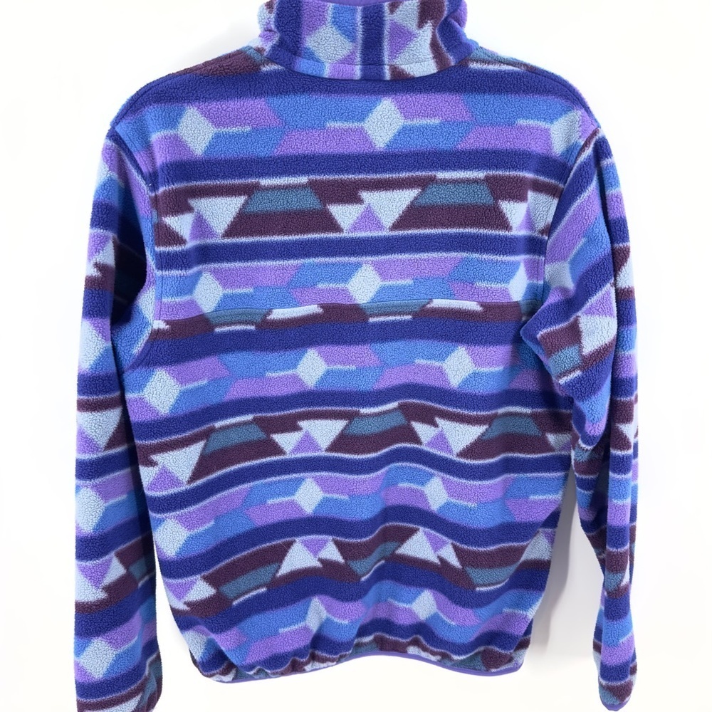 Patagonia Fleece Womens Medium Synchilla Snap T Aztec Southwest Gorp Colorful - Picture 5 of 10